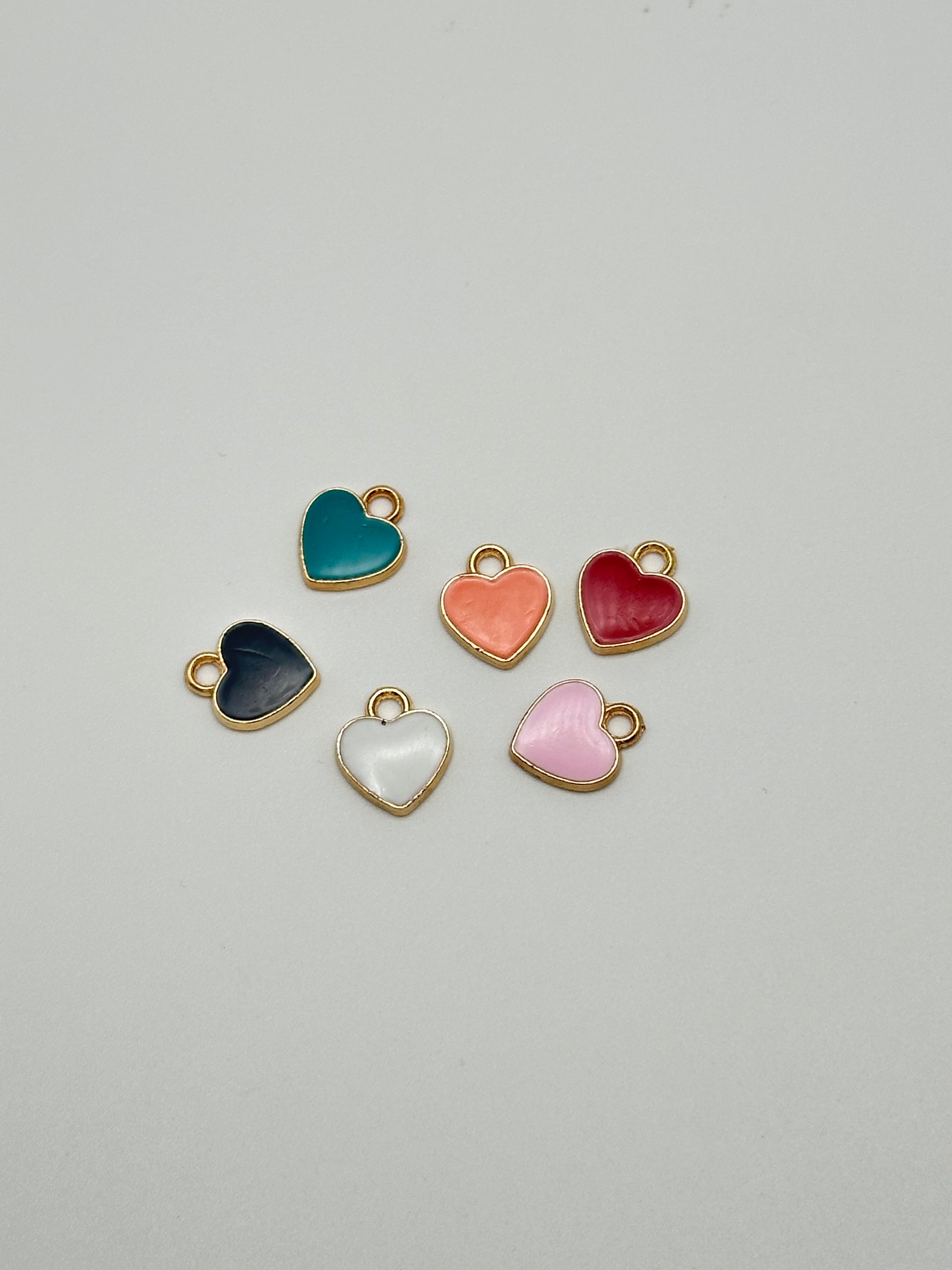 Small enamel heart charm